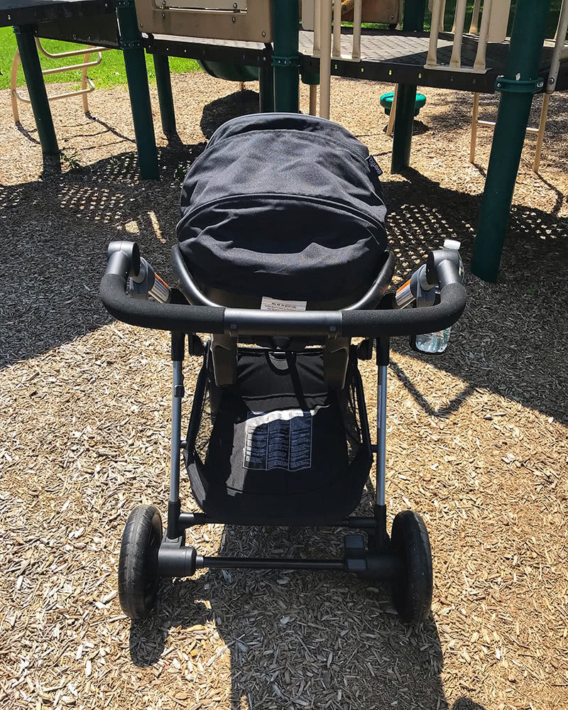 evenflo pivot xpand stroller review handle bar - Baby Gear Essentials