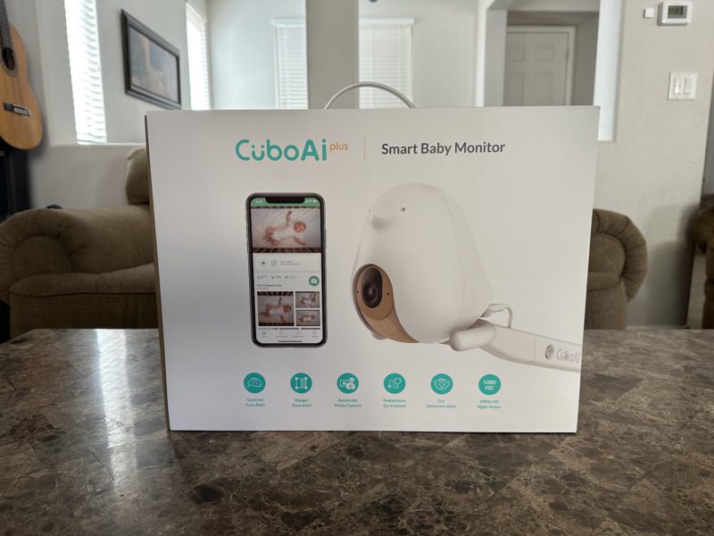 CuboAi Plus Smart Baby Monitor in the box.