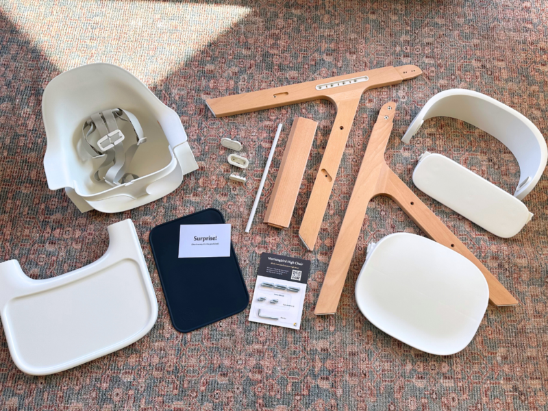 Mockingbird High Chair parts and pieces included unassembled