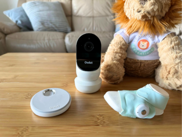 Owlet Dream Duo 2 with the Dream Sock and Cam 2 and charging station