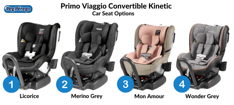 Peg Perego Primo Viaggio Convertible Kinetic comes in four colors