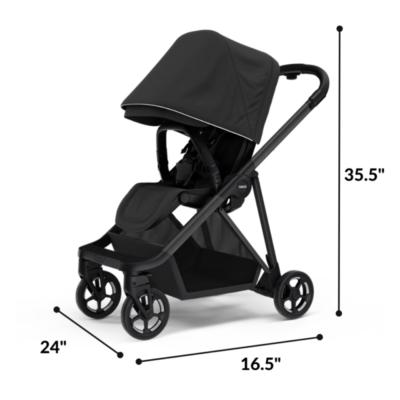 Thule shine stroller dimensions unfolded