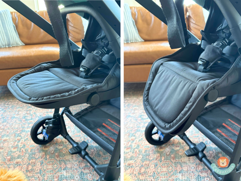 Thule Shine Stroller 2-position adjustable footrest up and down